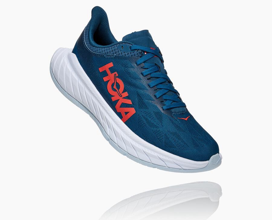 Hoka One One Tenisky Damske Námornícka Modrá/Biele - Carbon X 2 - 85017-KXNV